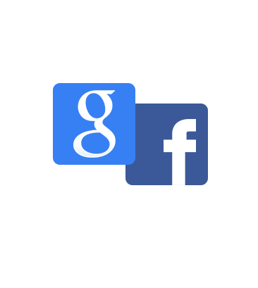 Facebook Google Icons